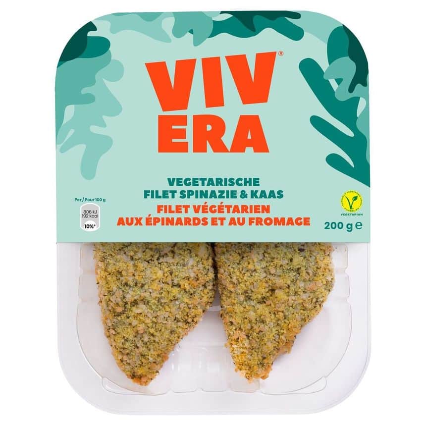 Vivera - Vegetarische Spinazie & Kaas Filet