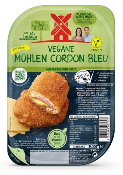 Rügenwalder Mühle - Veganes Mühlen Cordon Bleu