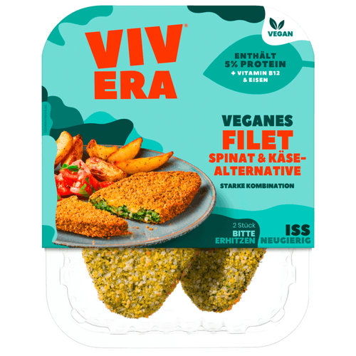 Vivera - Vegetarisches Filet Spinat & Käse