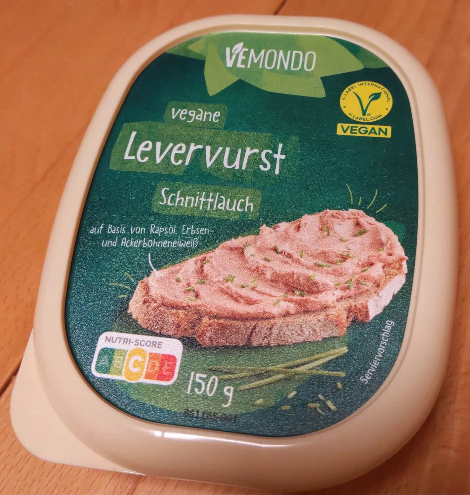 Vemondo - vegane Levervurst Schnittlauch